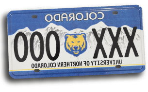 UNC License Plate